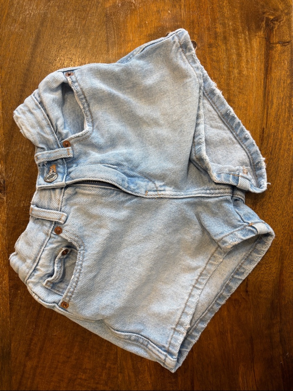Zara girls  Light Blue Denim Shorts